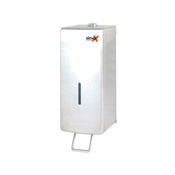 Distributeur de savon vertical 1000 ml inox avec levier