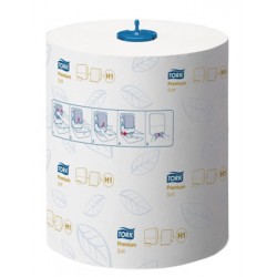 Carton de 6 rlx essuie main Tork Matic Premium H1 100 m blanc 2p