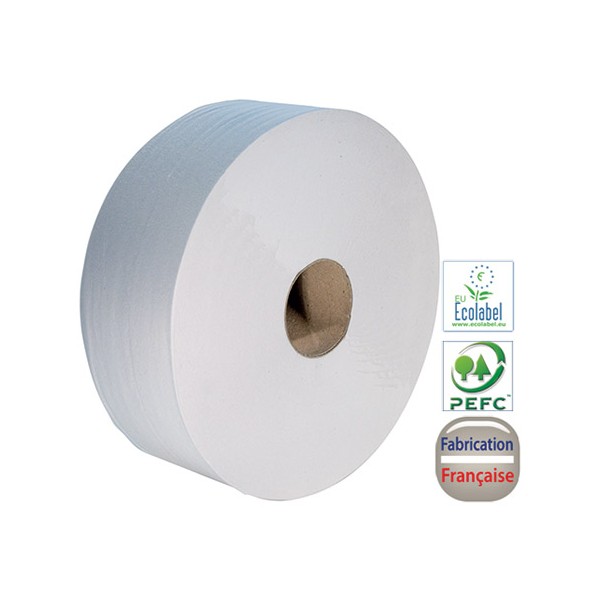 Papier absorbant pure ouate de cellulose ecolabel - 6 rouleaux
