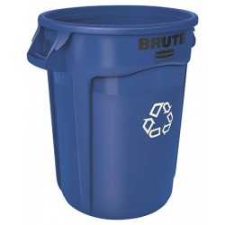 Collecteur Brute avec conduits d'aération 75,7 L bleu recyclage