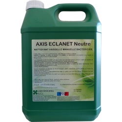 Nettoyant vaisselle manuelle bactéricide neutre Axis Eclanet à diluer 5L