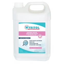 Lot de 4 bidons de savon liquide désinfectant Wyritol 5 L
