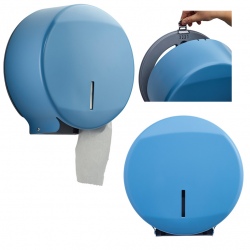 Distributeur papier hygiénique Design 200 m inox bleu 5024