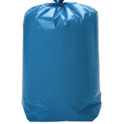 Sacs poubelle bleus 100l à lien coulissant qualité plus 40 microns (le carton de 100)