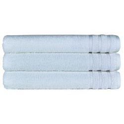 Maxi drap de bain coton et fibres 520 g blanc 100x150 cm