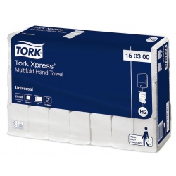 Colis de 21 paquets d'essuie-mains Tork H2 2plis en M 160 f Ecolabel